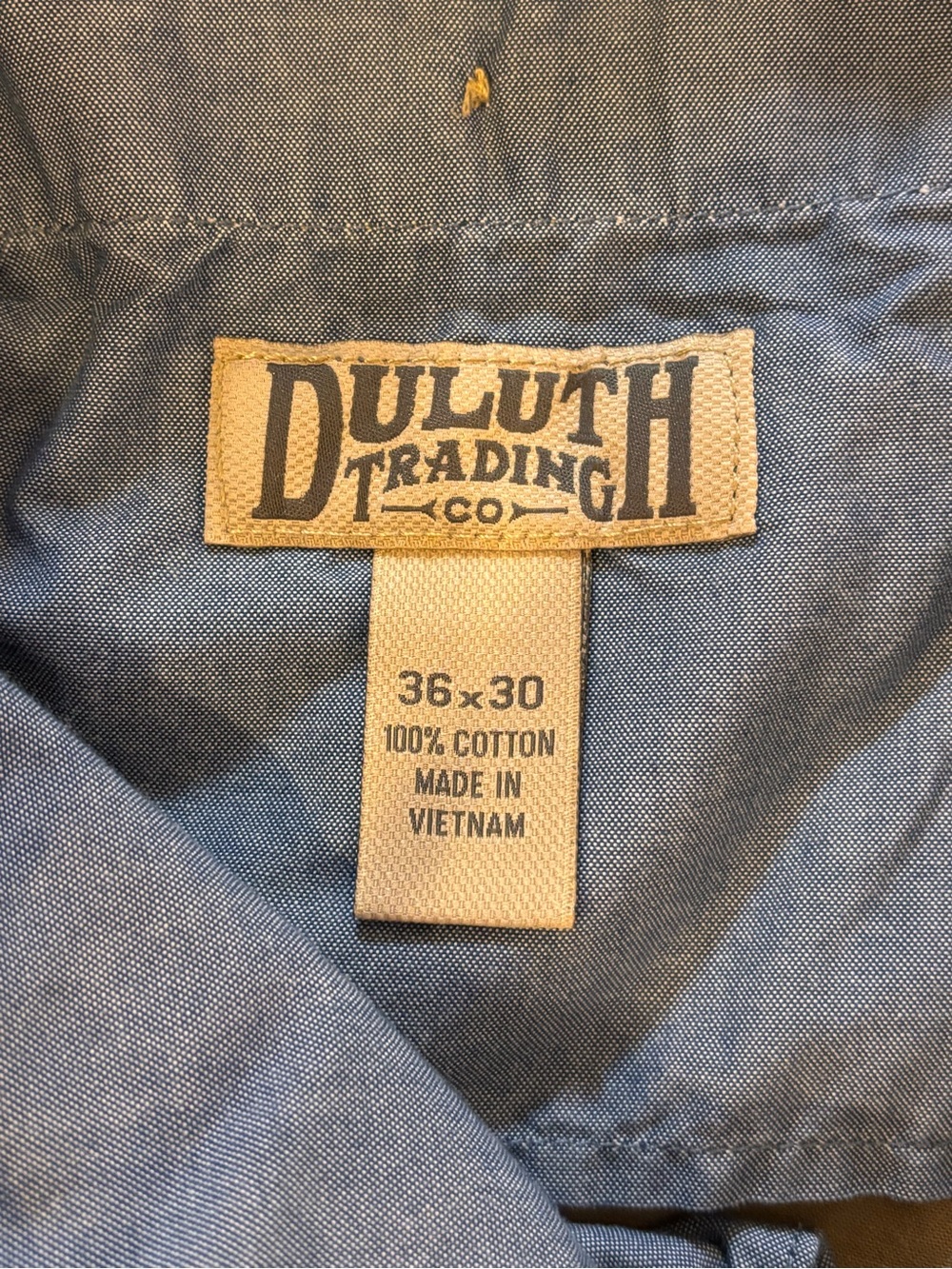 Duluth Trading Co Men’s 36x30 Khaki Chino Pants Comfort Waist Cotton